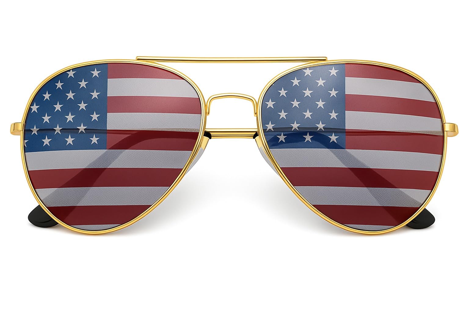 American Flag Aviator Sunglasses Glasses