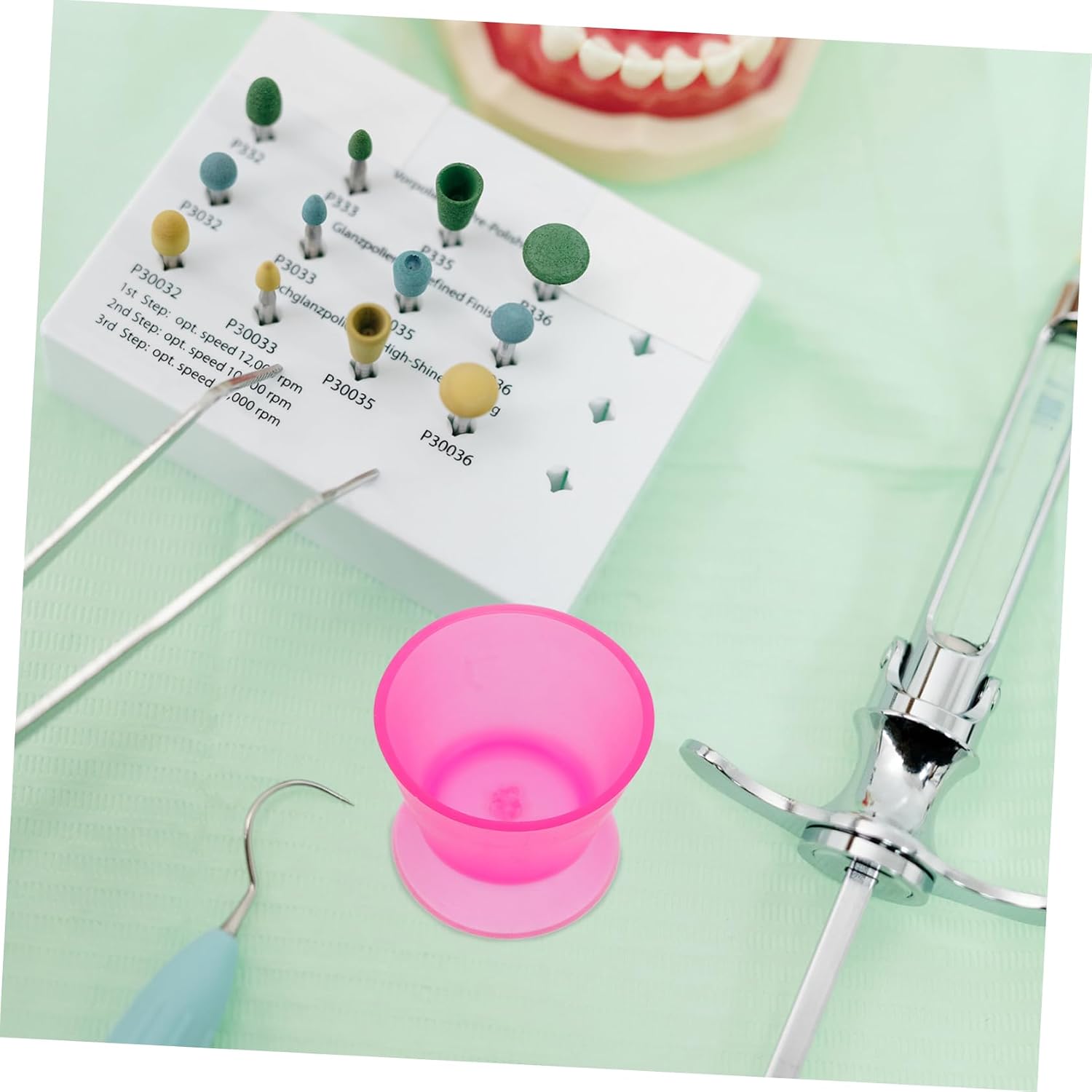 NOLITOY Self-mixing Dental Cup Reusable Silicone Mixing Bowl for Dental Materials