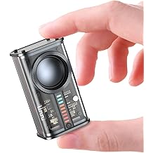 Portable Bluetooth Speaker with Lights, Transparent Wireless Mini Bluetooth Speaker with TWS, Perfect Small Speaker HD Sound and Bass for Office, Home, Shower, Room, Bike, Car (Black)