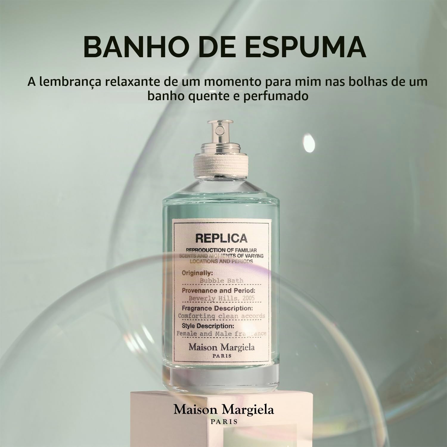 Maison Margiela Réplica de banho de espuma EDT, 100 ml | Eau de