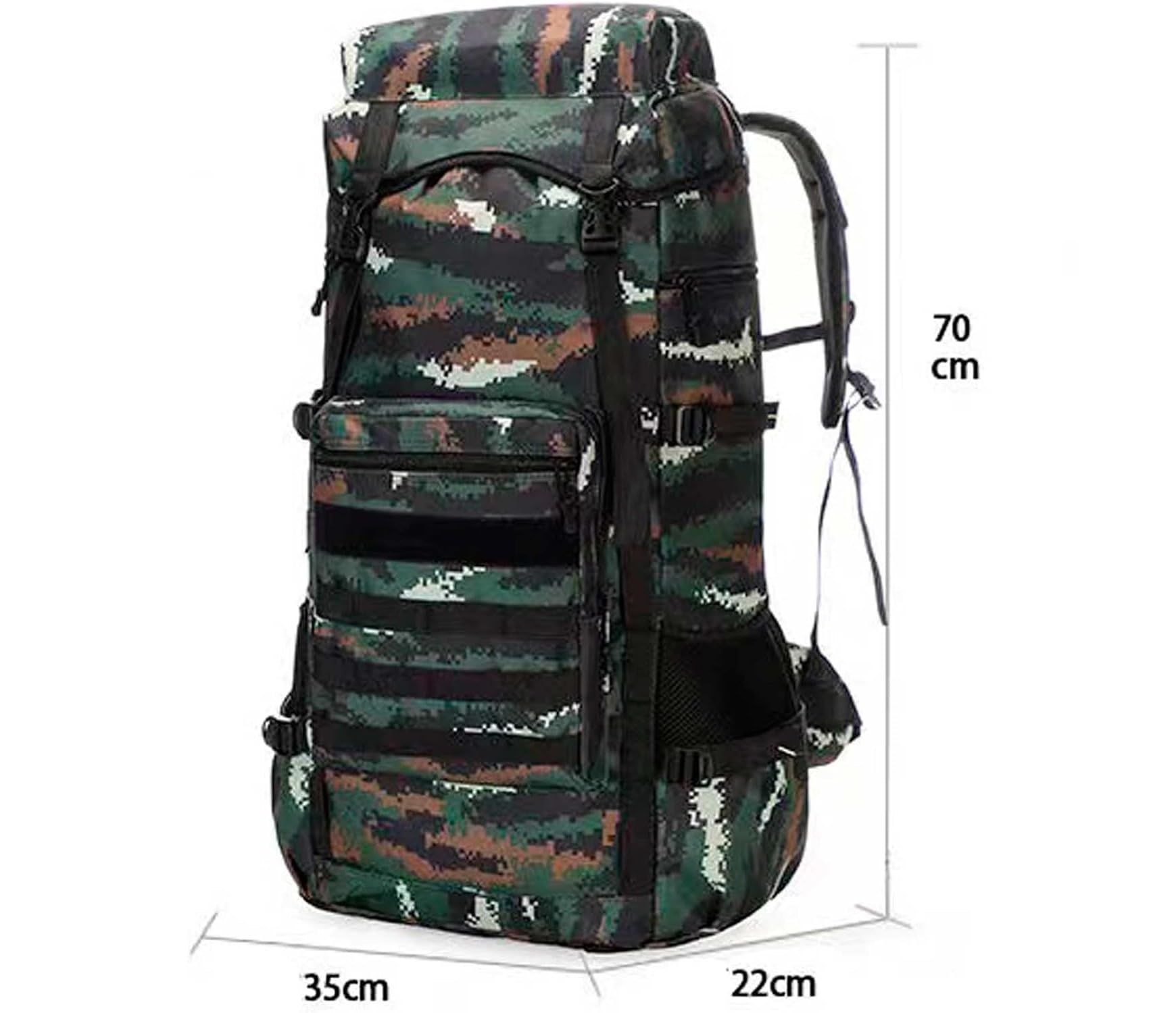 Plecak Turystyczny Plecak Trekkingowy Plecak Turystyczny 70L Wodoodporny Plecak Sportowy Na Świeżym Powietrzu Do Wspinaczki Camping Touring Torba Alpinistyczna(E)