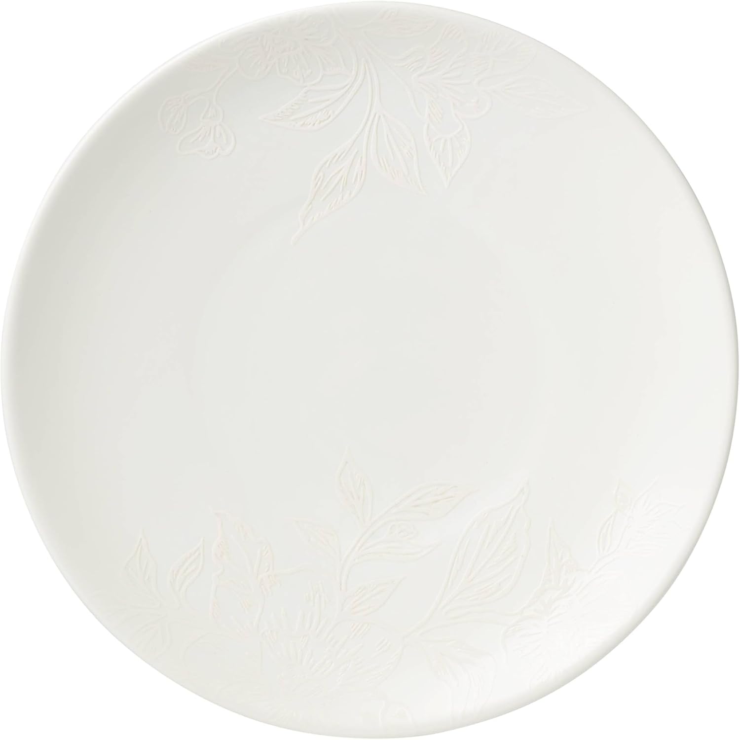 Oneida 897397 Roseto 12-Piece Dinnerware Set, White