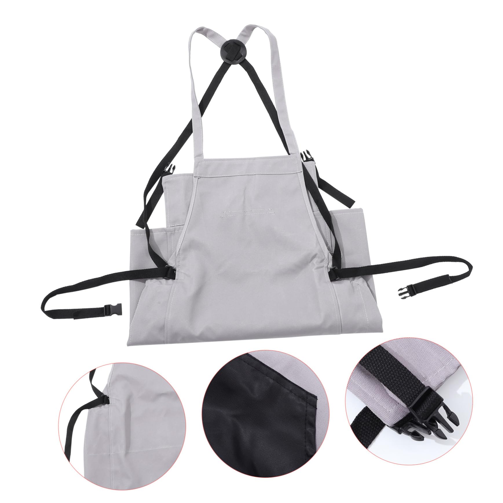 Delantal de Cosecha de Oxford con Bolsillo y Cinta Ajustable | Huerto y Granja, Apto para Frutas y Verduras, Incluye Bolsa para Herramientas Pequeñas