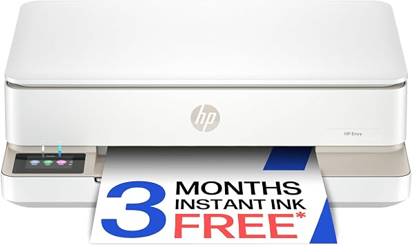 HP Envy 6120 All in One Printer | Perfect for Home | Colour | Wireless | Print, Scan & Copy | 3 Months of free Instant Ink | Easy Setup & Reliable Wi-Fi | White