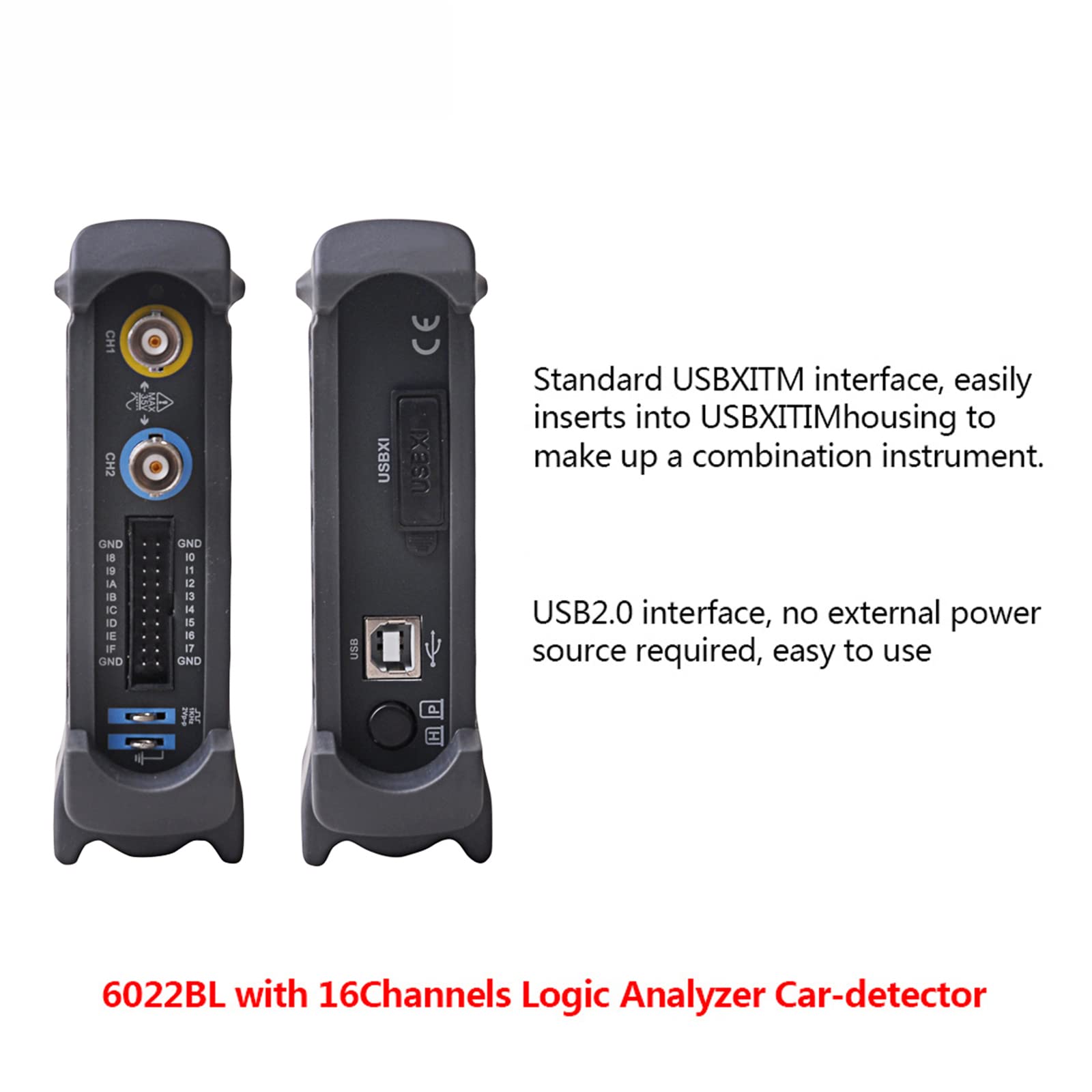 Oscilloscopio digitale portatile PC 6022BL 16 canali 20MHz 48MSa/s memoria Multifunctio Logic Analyzer oscilloscopio USB portatile