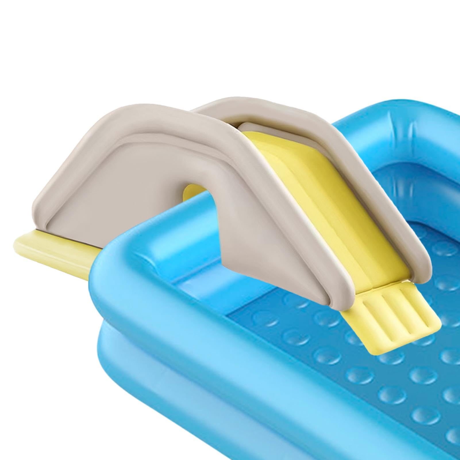 Teksome Scivolo per piscina, Scivolo gonfiabile per piscina | Scivolo per piscina portatile gonfiabile bidirezionale in PVC stabile | Centro giochi all'aperto, attrezzature per piscine divertenti per