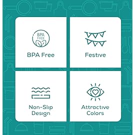 GUSTO [9 oz. - 50 Count Plastic Party Cups Disposable - Assorted Colors Drinking Cups for Party, Events, and Everyday Use (Formerly Comfy Package)