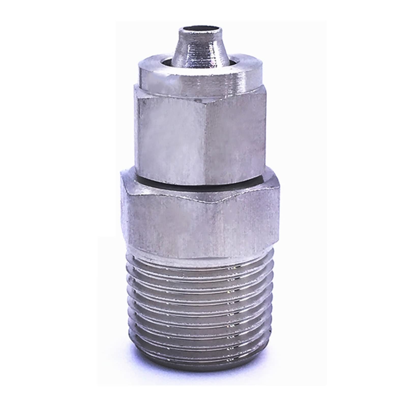 Raccord rapide inox SS304 haute précision tube OD 8mm x ID 6mm et écrou de torsion robuste 3/8