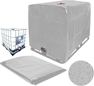 IBC Water Tank Protective Cover,IBC Tote Water Tank Cover,1000L IBC Tank Container Cover Waterproof Dustproof Anti-UV, 210D Oxford Cloth Cover for Rain Water Tank,IBC Tote Cover for Rain Barrel