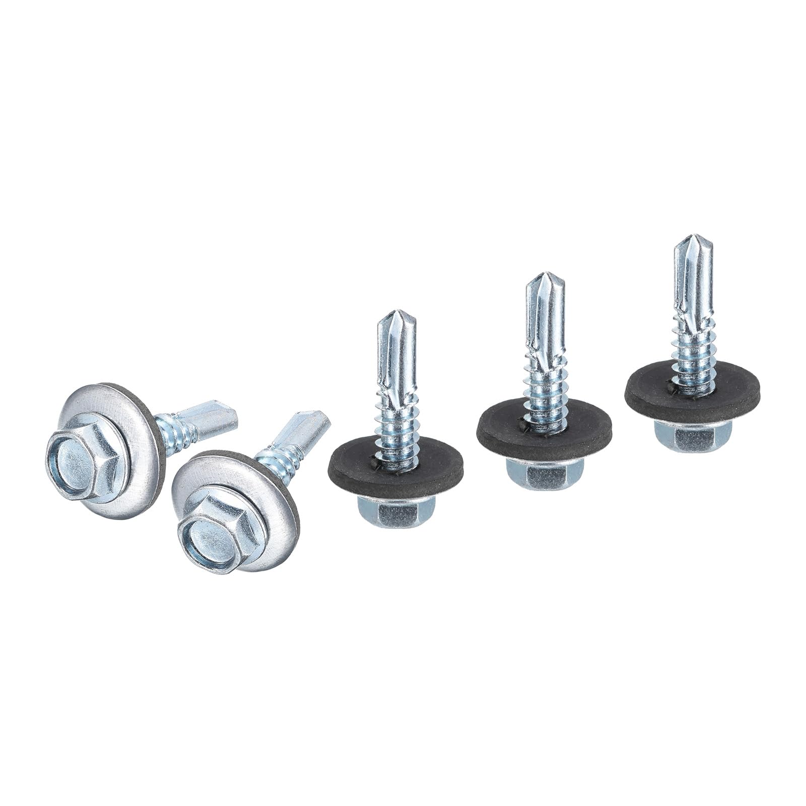 DTGN #14x1" Hex Washer Head Self Drilling Screws with EPDM Washer, 100Pack, Good for Metal
