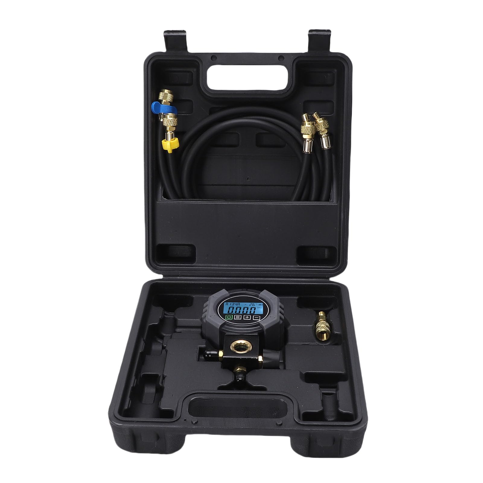 Medidor de Colector Digital, Herramienta de Medición Precisa para Cargar, Aspirar y Diagnosticar Sistemas HVAC con 1 Manómetro