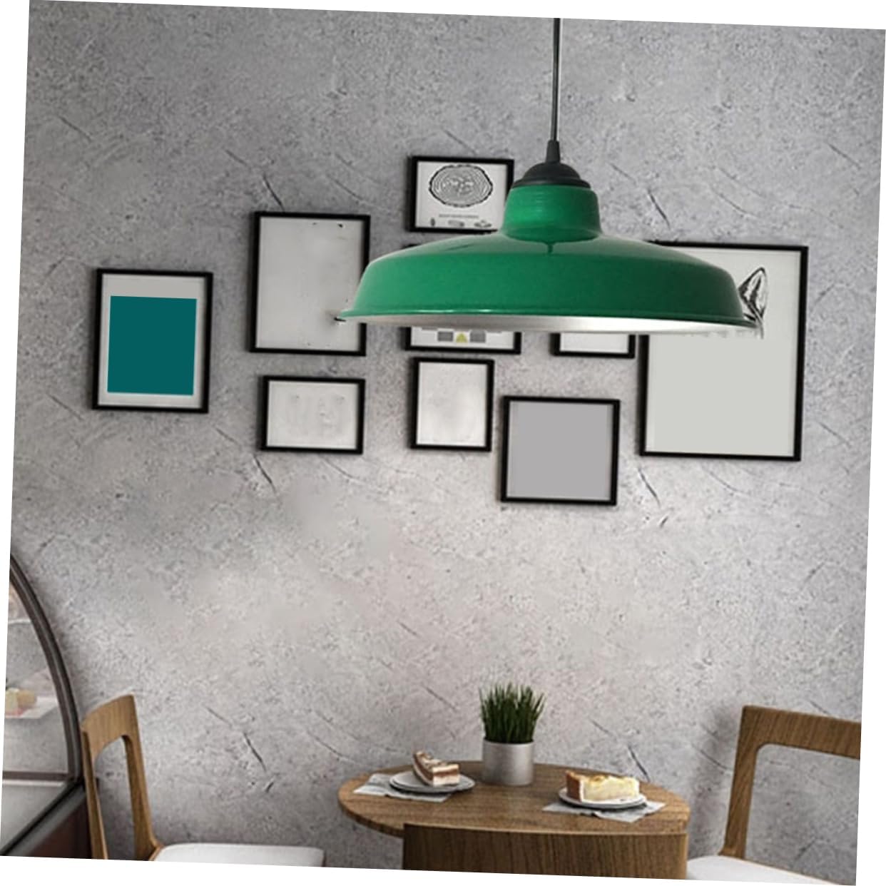 2pcs Retro Style Enamel Lampshades Protective Light Covers Ceiling Lamp Shades for Industrial and Home