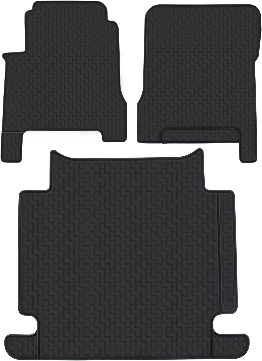 Floor Mats Compatible with Volvo VNL 760 860 (2019-23),VHD New (2019-23),VNR (2019-23),Truck Floor Mats for Volvo Accessories Heavy Duty Includes 3 PCS Set,Black