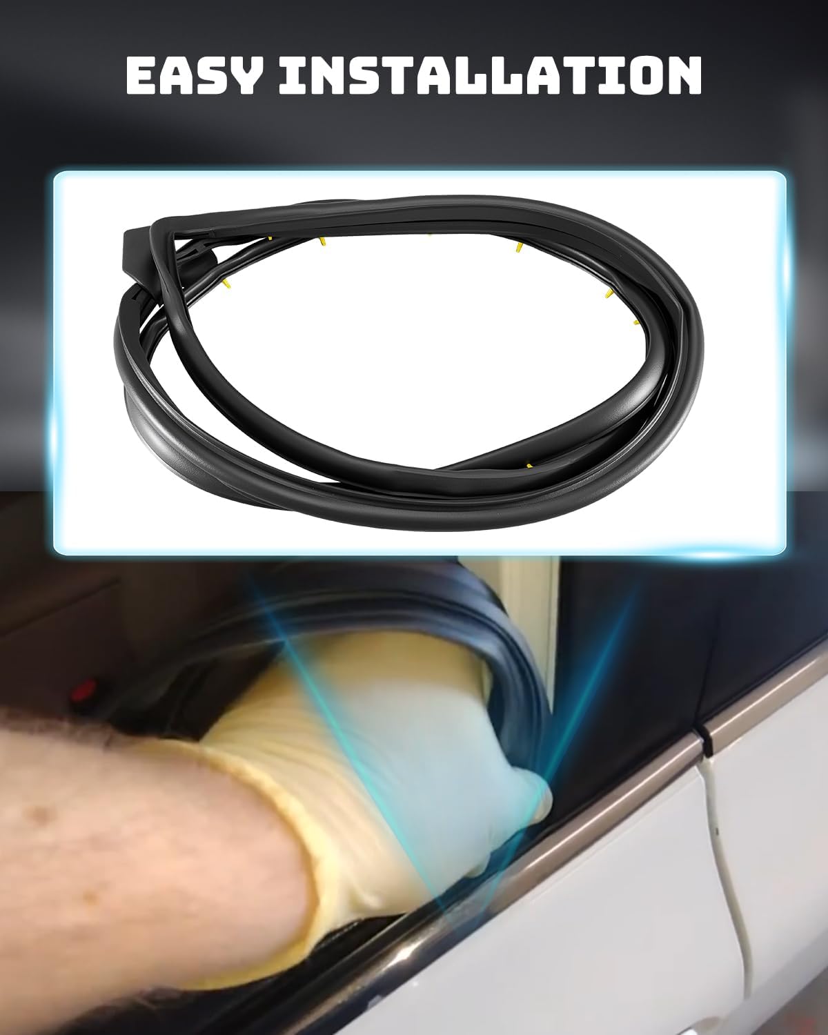 Front Left Door Weather Strip Fit for Toyota Camry 2006-2011 | Replace 67862-06050 6786206050