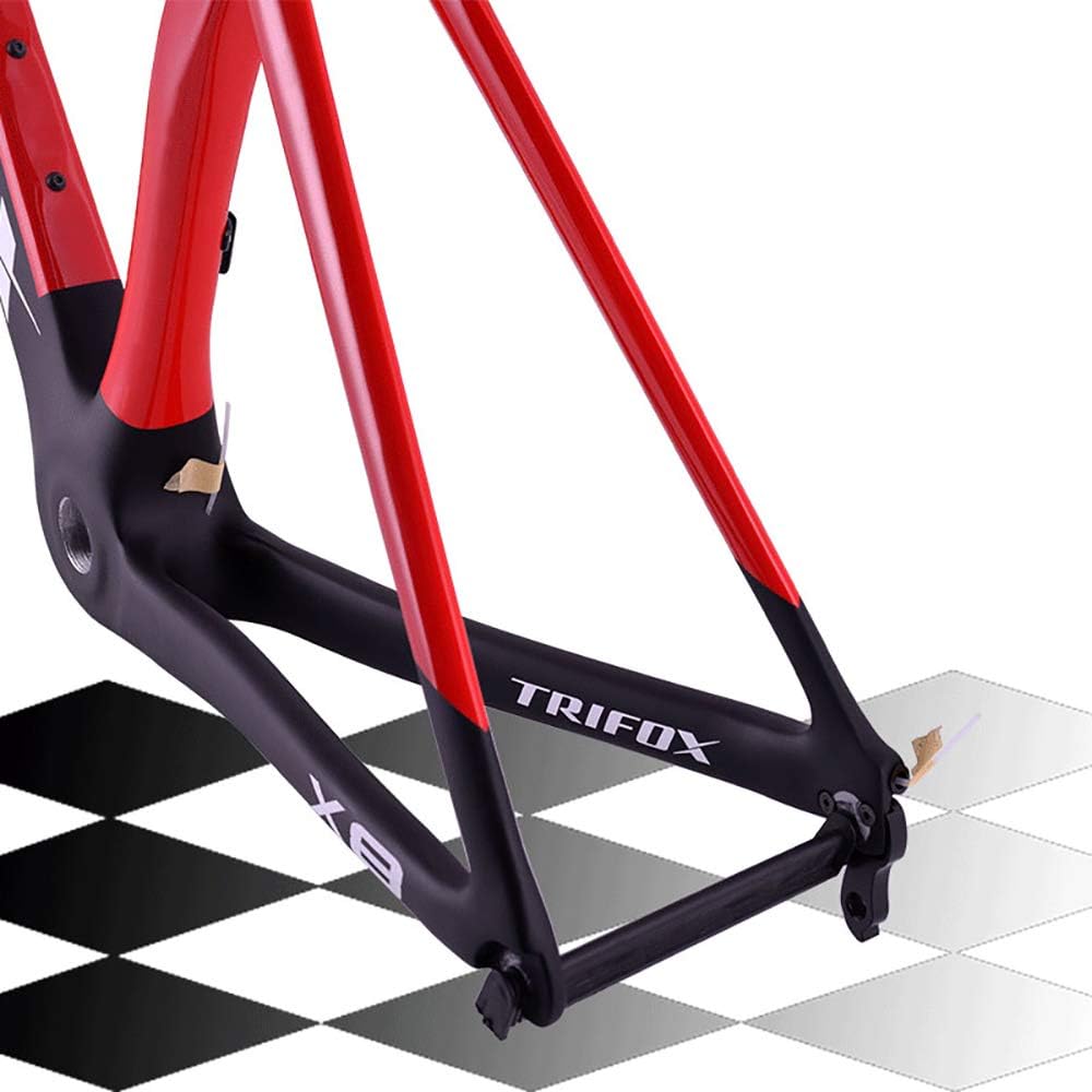 TRIFOX Carbon Road Bike Frame T800 Di2 & Mechanical Carbon Fiber Road frameset 700C V- Brake : Sports & Outdoors