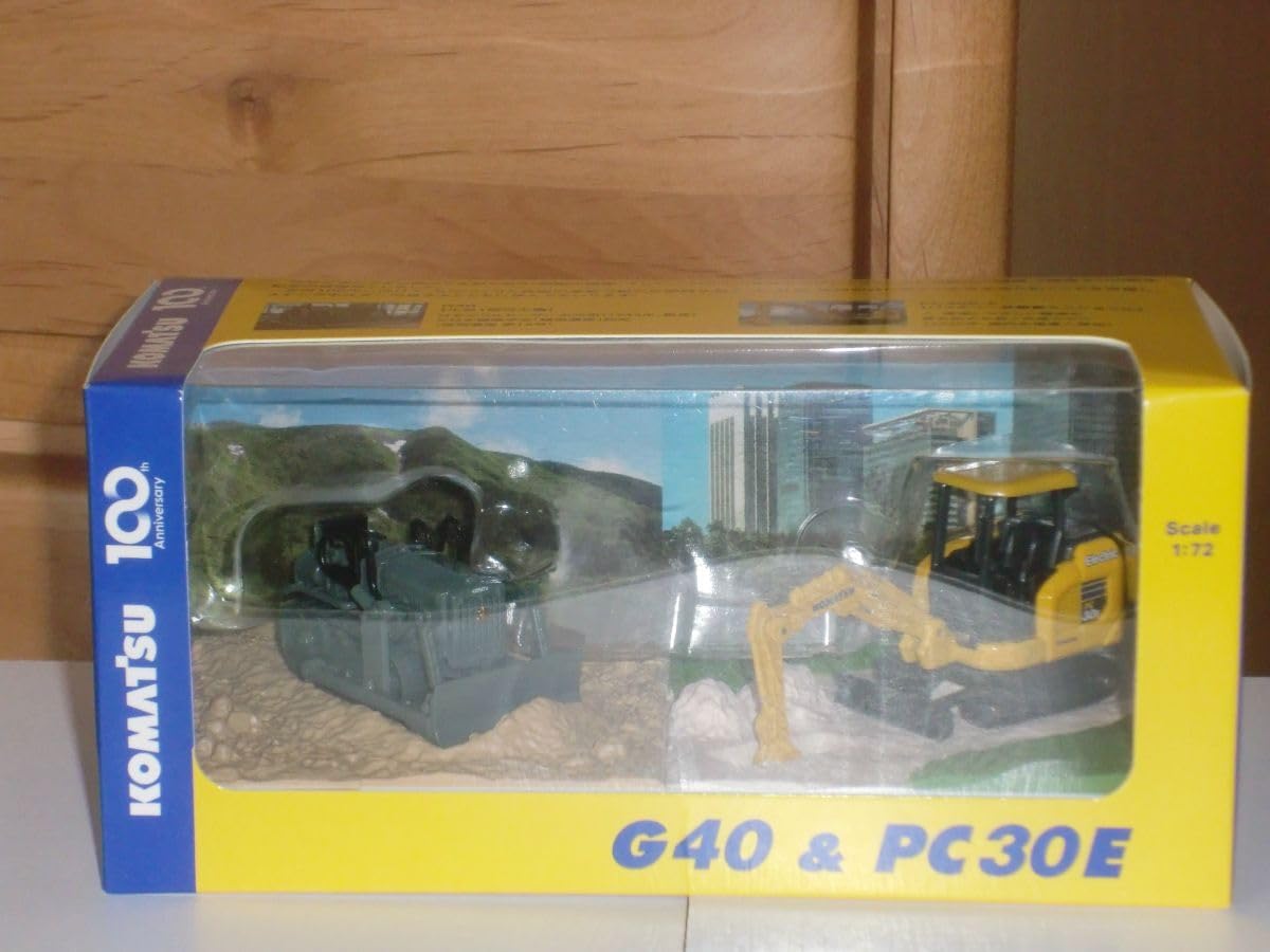 □1/72 G40&PC30E(小松1型均土機＆バッテリー式駆動ミニショベル)