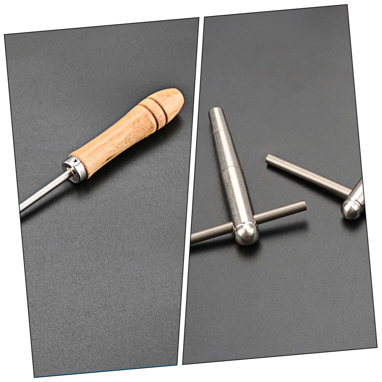 DOITOOL Juego de Herramientas para Mantenimiento y Moldeo Accesorio Metálico Mango de Madera de Reparación para Trompeta y Trombón de Instrumentos de Viento