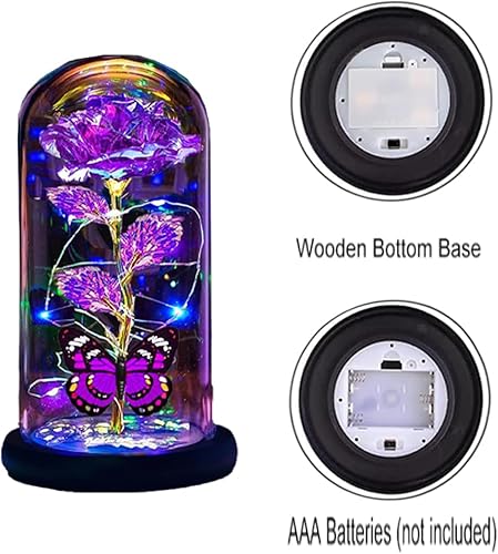 Miniatura 4 de Regalos de rosas para el día de San Valentín para ella, regalos del día de San Valentín para su madre, esposa, novia, regalos de rosas iluminadas