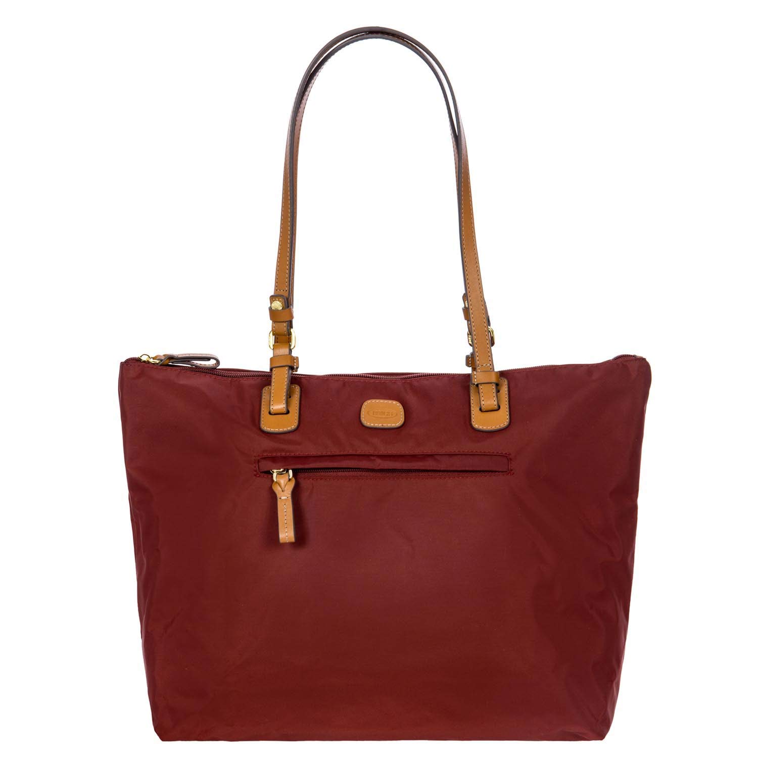 Brics | X-Bag Large Sportina 3-Way Shopper Tote Bag | Bordeaux | Weekender Bag | Carry On | Versatil