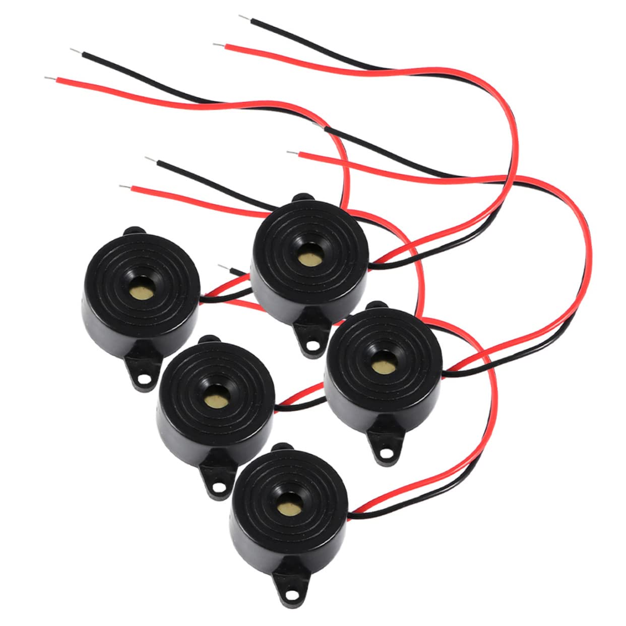 FUNOMOCYA Electronic Buzzer Piezo Alarm for Car Motorcycle Insulated Material Cable