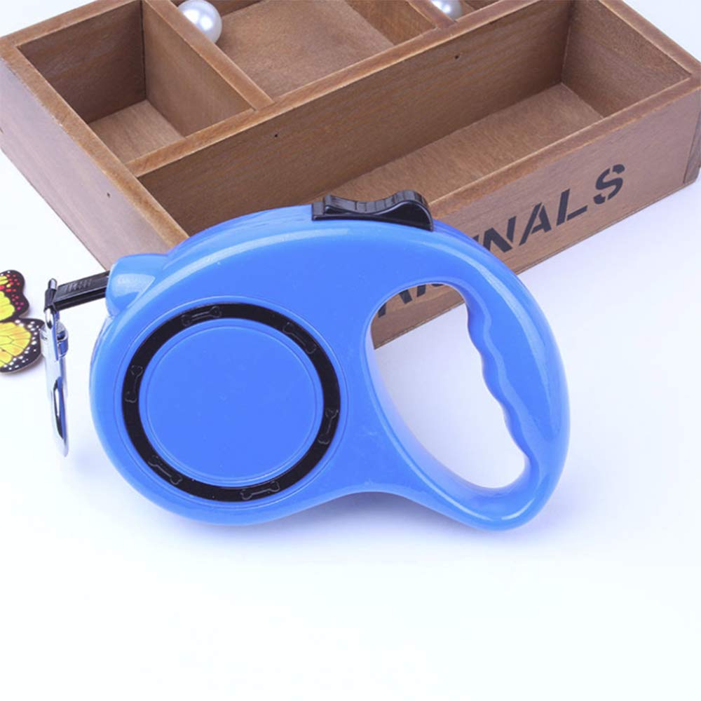 Guinzaglio per Cani da Compagnia, 1 Pezzo, Flessibile, allungabile, Automatico, per addestramento del Cane, Passeggiate, Jogging, Blu