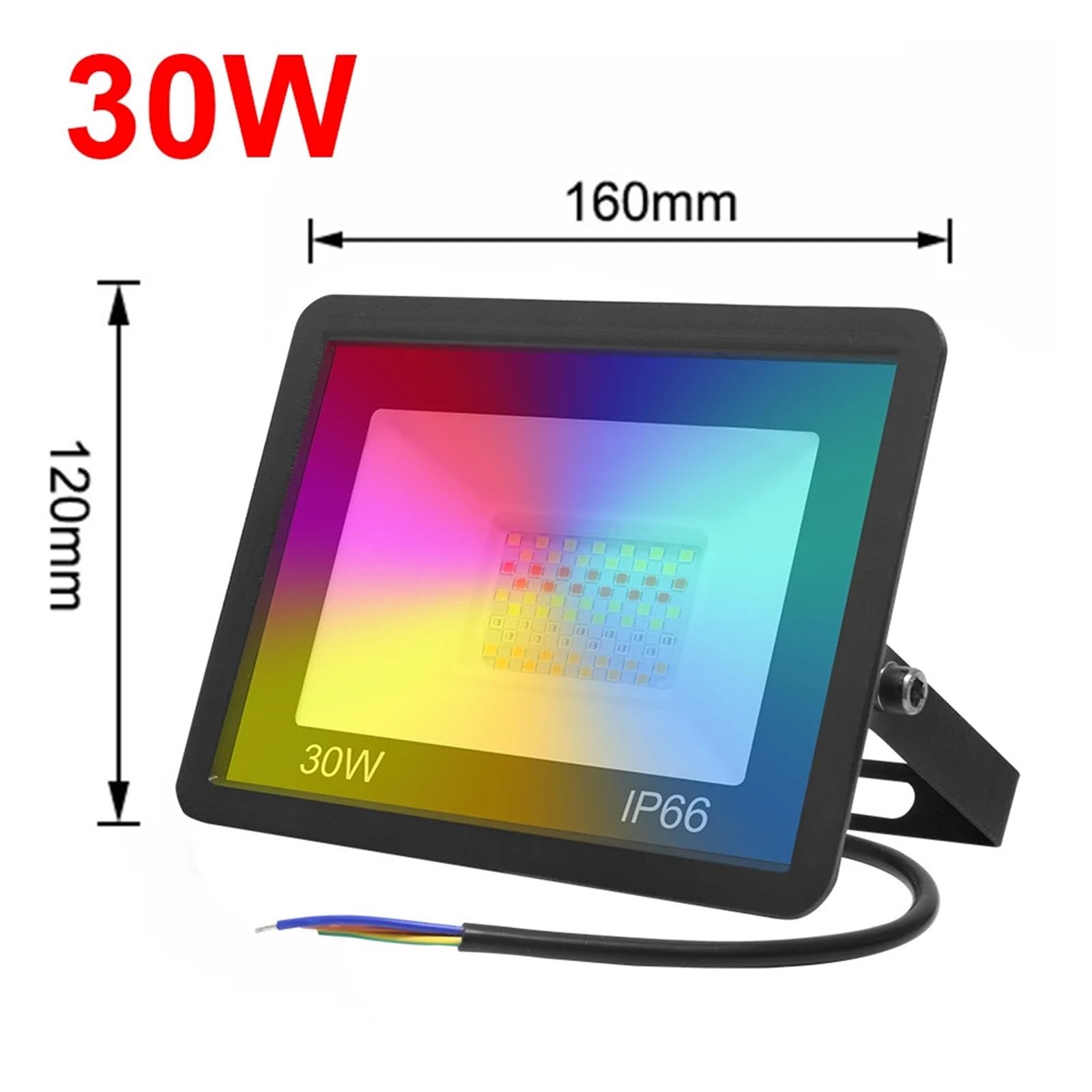 Luci Di Inondazione Per Esterni, Tuya WiFi Smart Proiettore Illuminazione for esterni 30W 50W 100W Dimmerabile RGB Controllo vocale Lampada da parete impermeabile Faretto Dissipazione Efficiente Del C