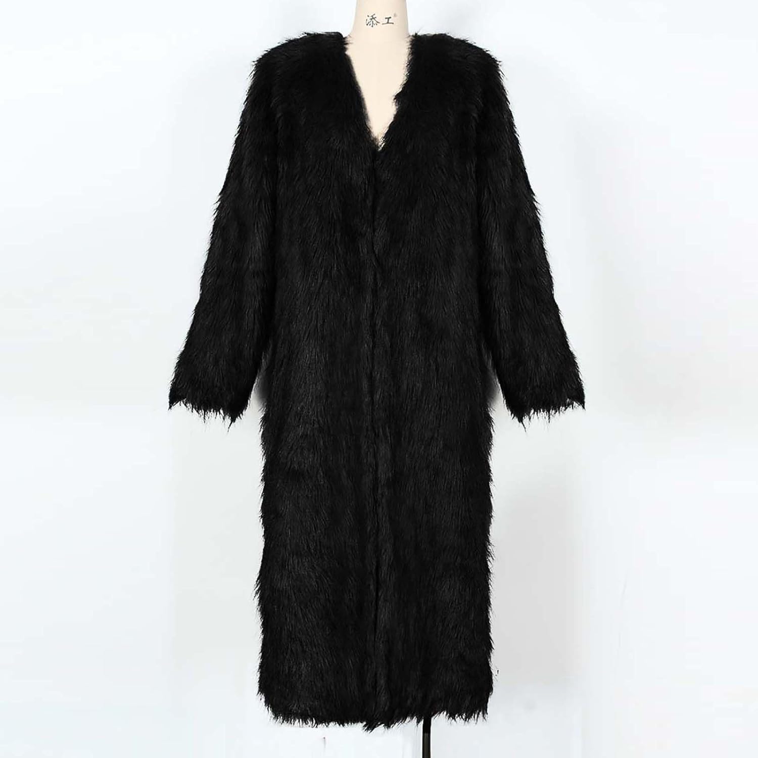 Long Faux Fur Coats for Women Open Front Cardigan Fuzzy Fleece Jacket Warm Winter Coats Fashion Outfits 2024 - Image 4