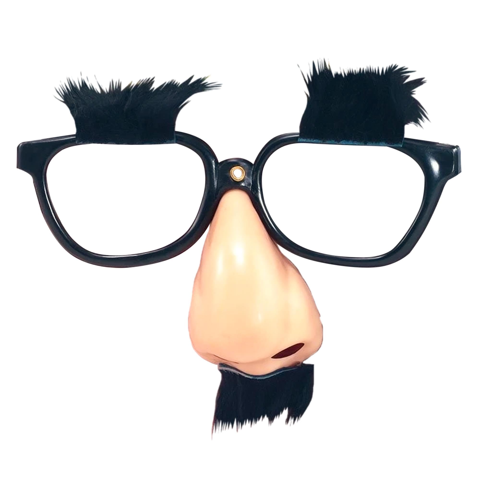 Black Glasses Disguise Kit - Perfect for Clowns & Circus, Novelty, Stag Do, Parties, Pranks, & Gag Gifts