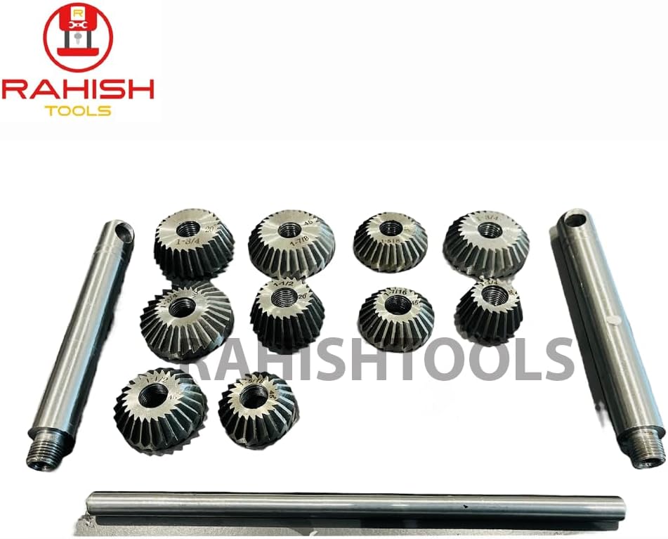 10 Pieces Engine Valve Seat Carbon Face Cutters 30, 45, 70/20 Bore Degree