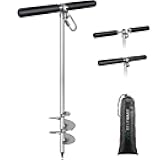 SELEWARE Sand Anchor for Boats, Screw in Boat Anchor for Shallow Water, Jet Ski Anchor, Stainless Steel Boat Beach Anchor for Securing Pontoon Boats, Jet Skis, Kayaks on Beaches and Sandbars