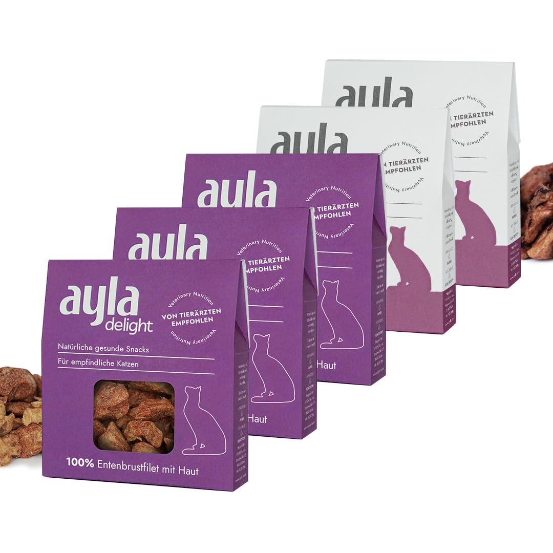 AYLA Mélange de canard premium pour chats lyophilisé 5 x 28 g