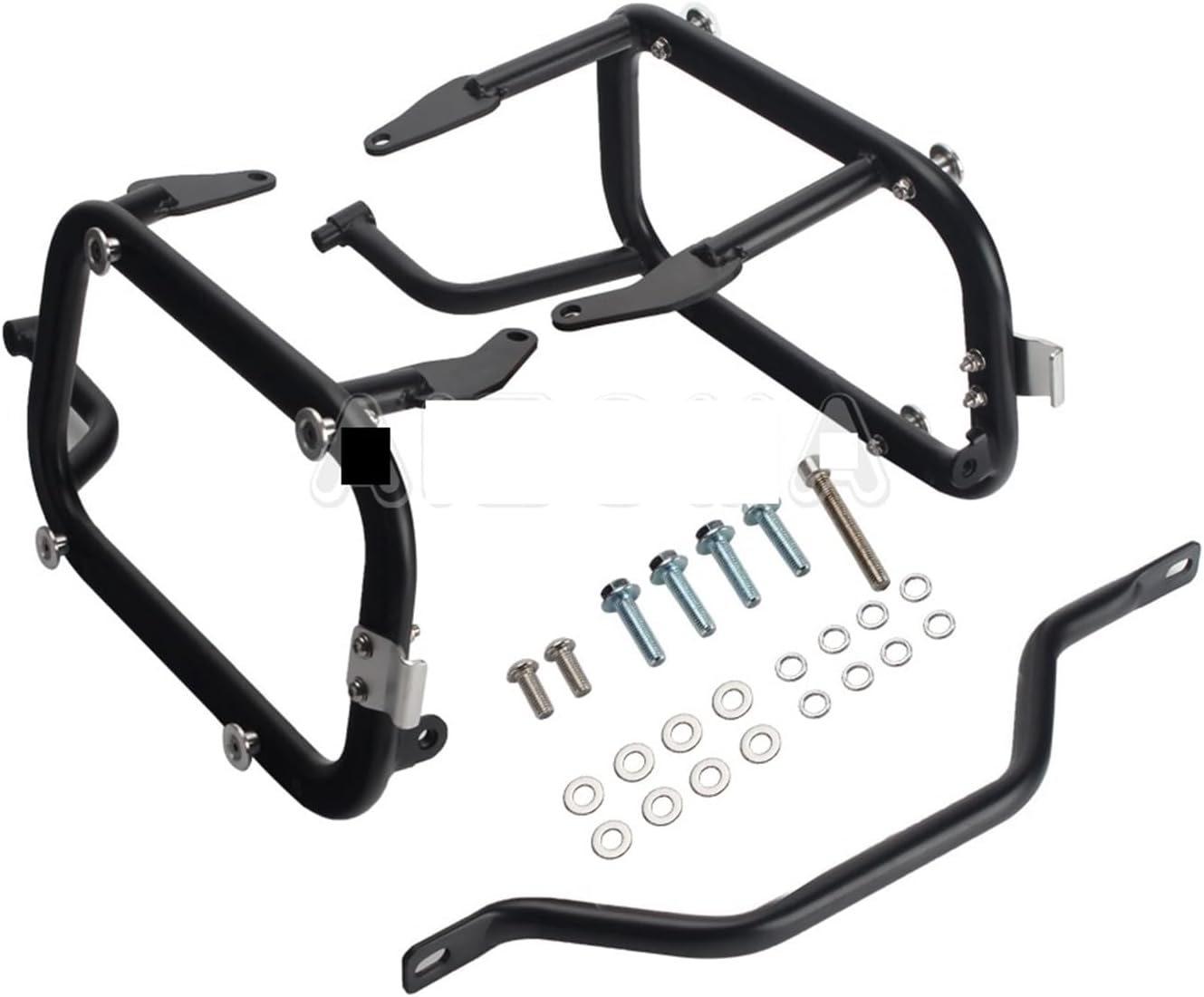 VNFEJEJR Rear Luggage Side Case Box Mount Rack Fit for Harley Pan America 1250S 2020-2024 Motorcycle Saddlebag Suppport Bracket Motorcycle Rear Luggage(Black)