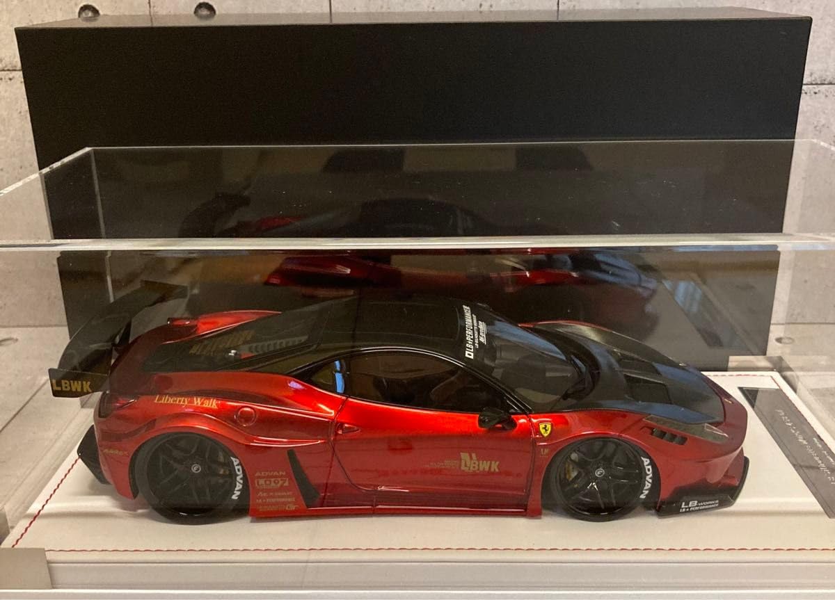 1/18 Ferrari フェラーリ458 LBWK リバティーウォーク　美品 1/18 LBWK Liberty Walk Ferrari 458 GT Mini Car Metallic Red