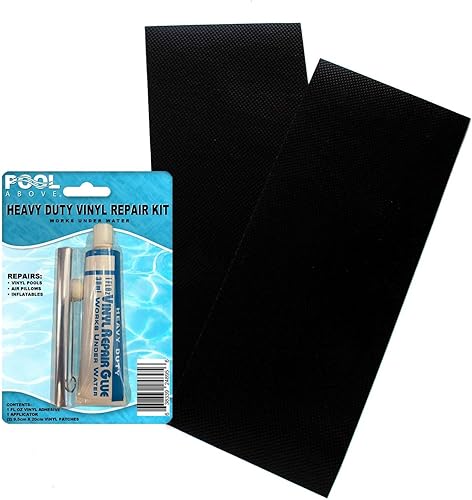 Miniatura 7 de Kit de parches de reparación de vinilo resistente para camas inflables de aire de kayak, balsa y botes