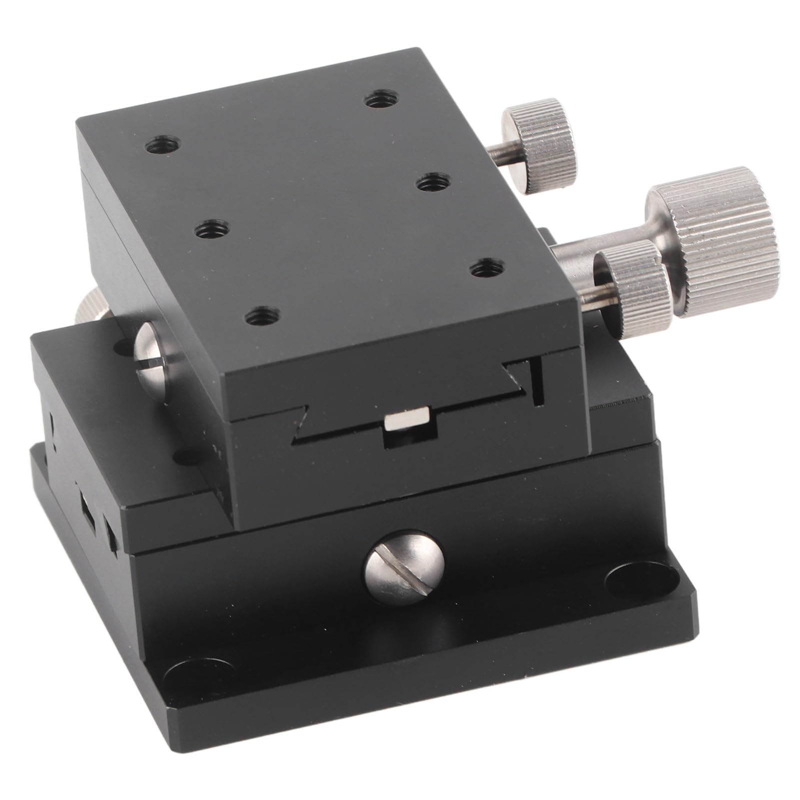 XY Linear Stage Manual, Sliding Table Aluminum Alloy Linear Stage Trimming with Scale,for Measuring Instrument Optical Instrument Testing Machine(60x40mm/2.4x1.6in)