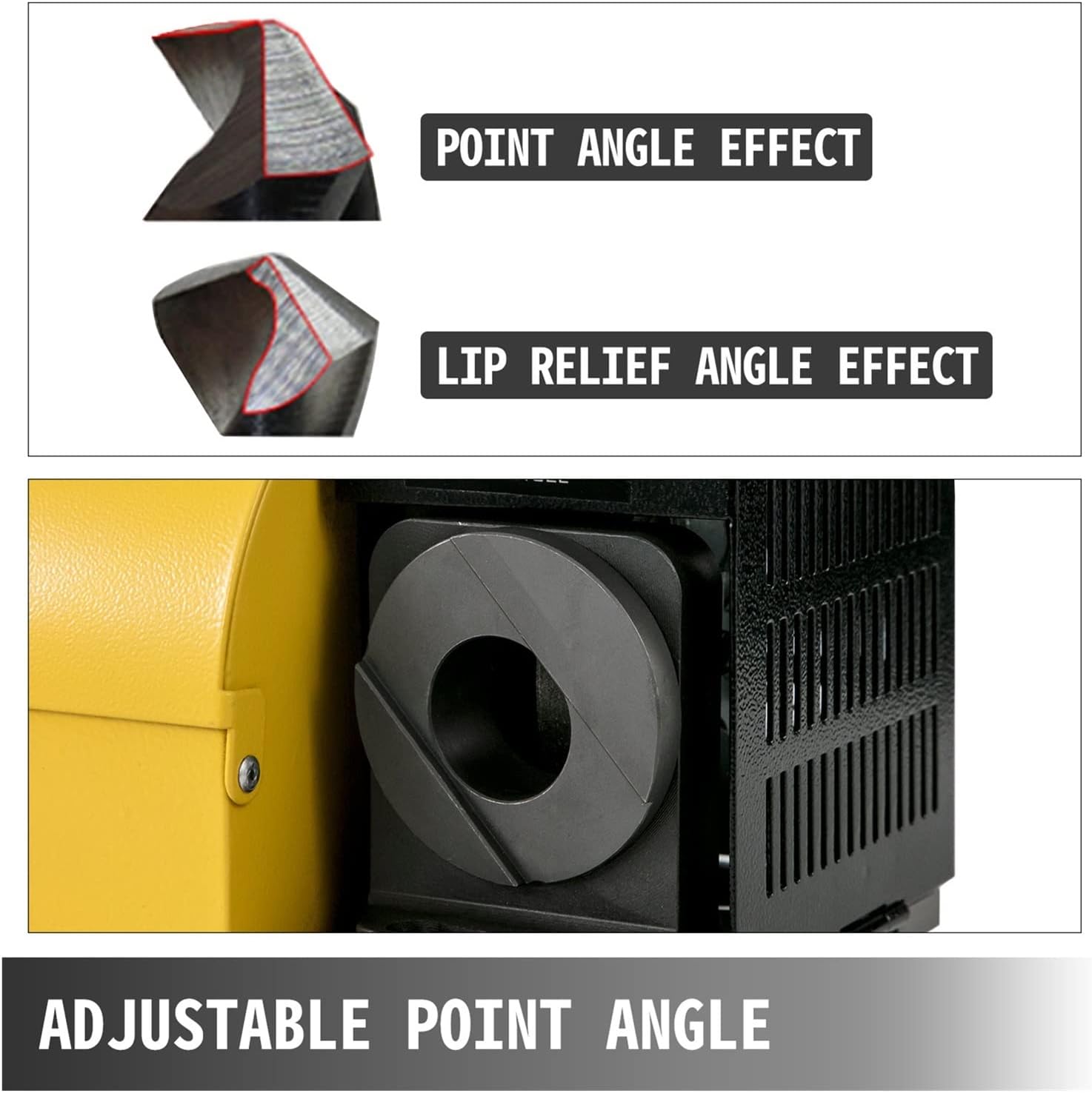 Drill Bits Sharpener MR-13B Sharpening Angle Grinder W/ 11PCS 18 PCS ER20 ER25 Collects for Cutter Grinding