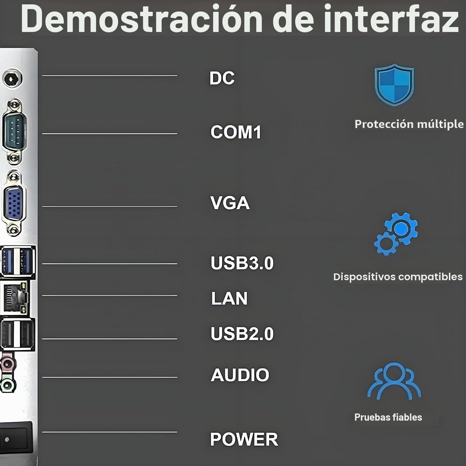 Sistemas TPV, Caja registradora con Pantalla táctil de 15,6", CPU N2930, 4 GB de RAM, 64 GB de SSD, Windows 10. Ideal para comercios, restaurantes, cafeterías, Clubes y farmacias SingleScreen