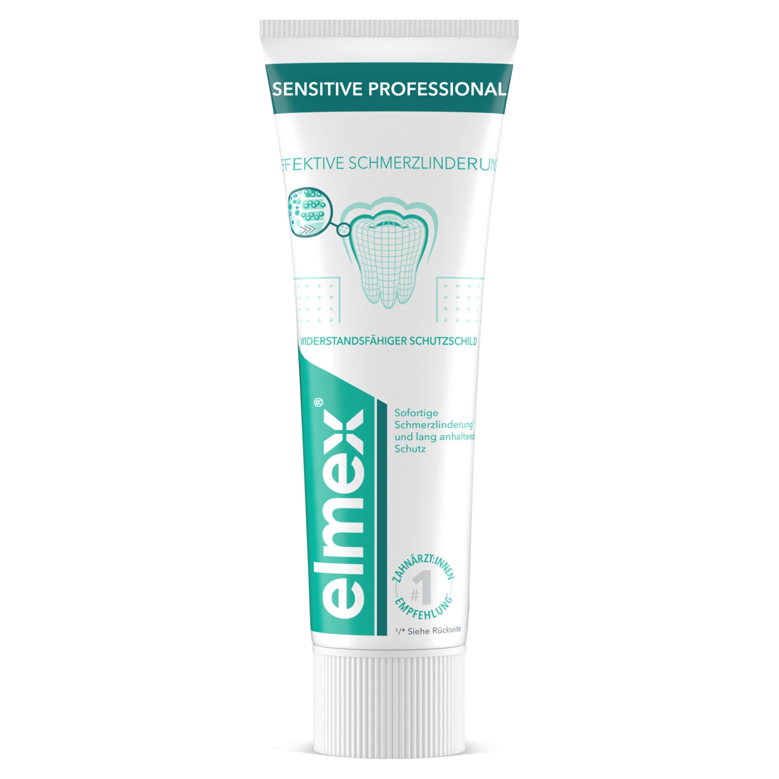elmex Zahnpasta Sensitive Professional, Geschmacksneutral, 75 ml – Ansicht 2