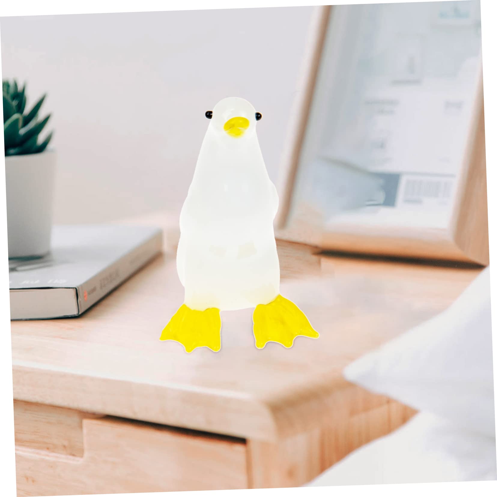 PRETYZOOM 6 STK Mini-Kristalle Desktop- Miniatur-kristalltier Miniaturdekoration Regaldekor Für Regale Esstisch Mittelstücke Ornament Zubehör Weißer Kristall Glas