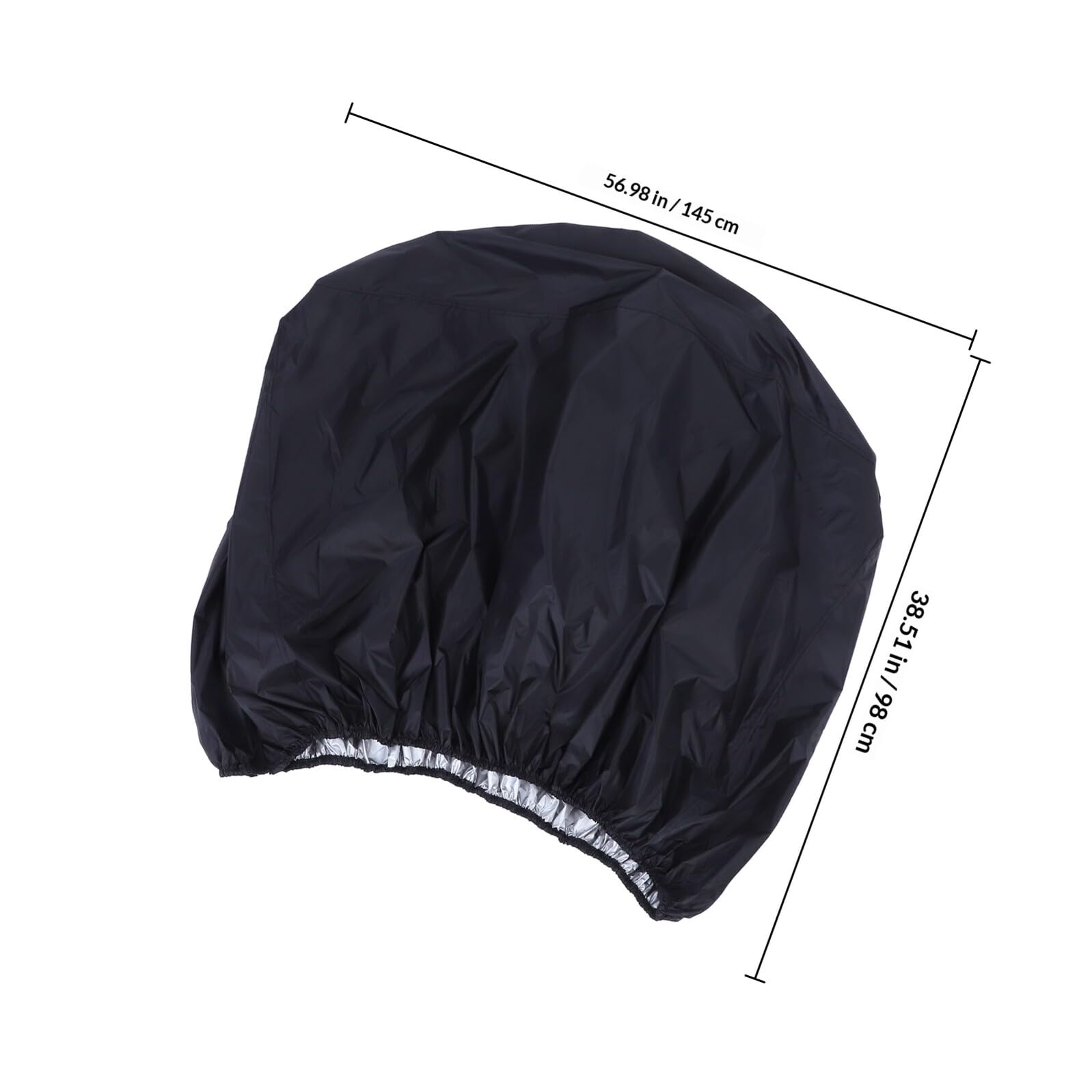Copertura per Tosaerba con Fascia Elastica in Oxford Nero