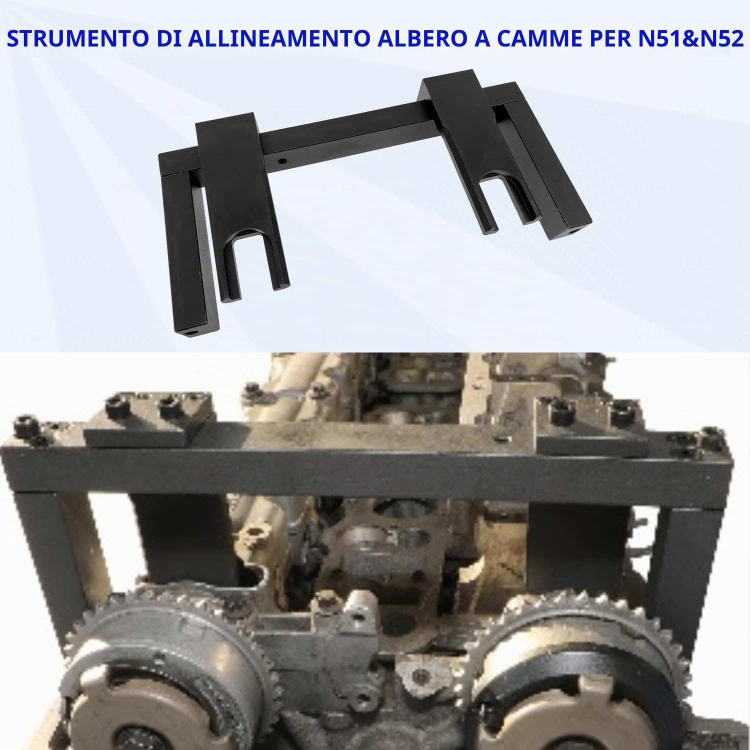 ZKTOOL Attrezzi per Il Bloccaggio della Sincronizzazione dell'Allineamento dell'Albero a Camme, per Motori BMW 2.5 3.0 N51 N52 N53 N54 N55 E60 E61 E63 E64 E65, Attrezzi per Cinghie di Distribuzione