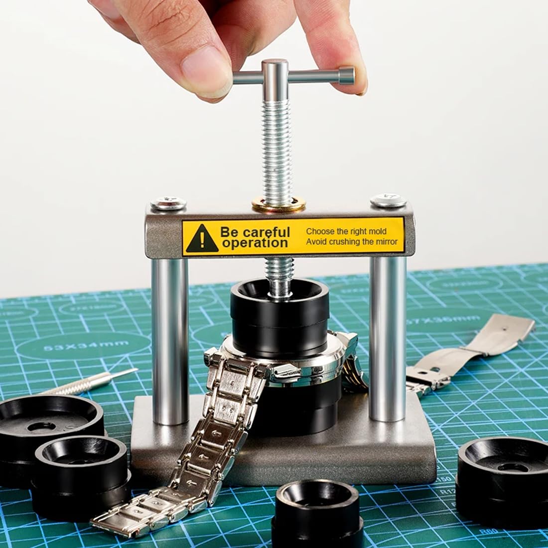 Kit Outil Horloger – Presse, Ouvre-boîtier, Tournevis Pour Changement De Pile
