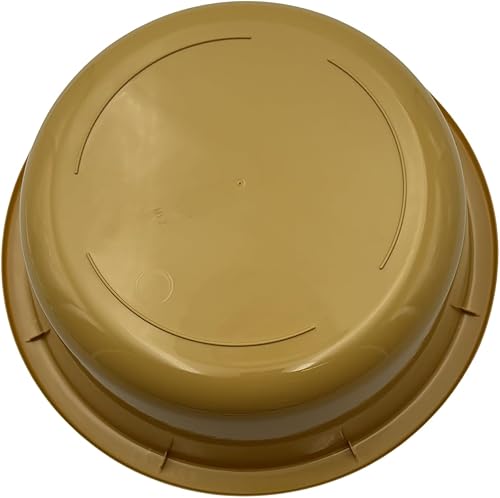 Miniatura 4 de Lavabo redondo de plástico de 5 cuartos de galón, dorado (paquete de 9)