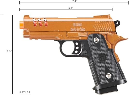 Miniatura 5 de GoldenBall X UK Arms 2011 Compact Heavyweight Series Airsoft Spring Pistol (Color Gold)