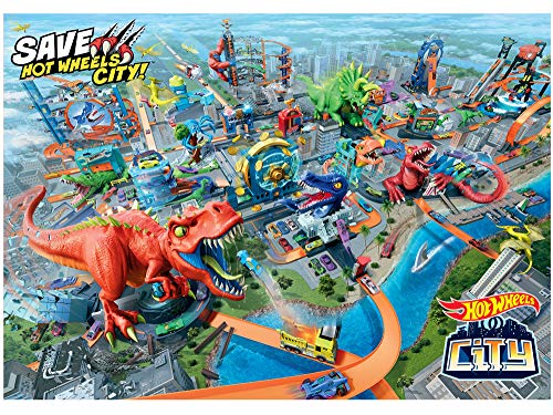 hot wheels city t rex rampage