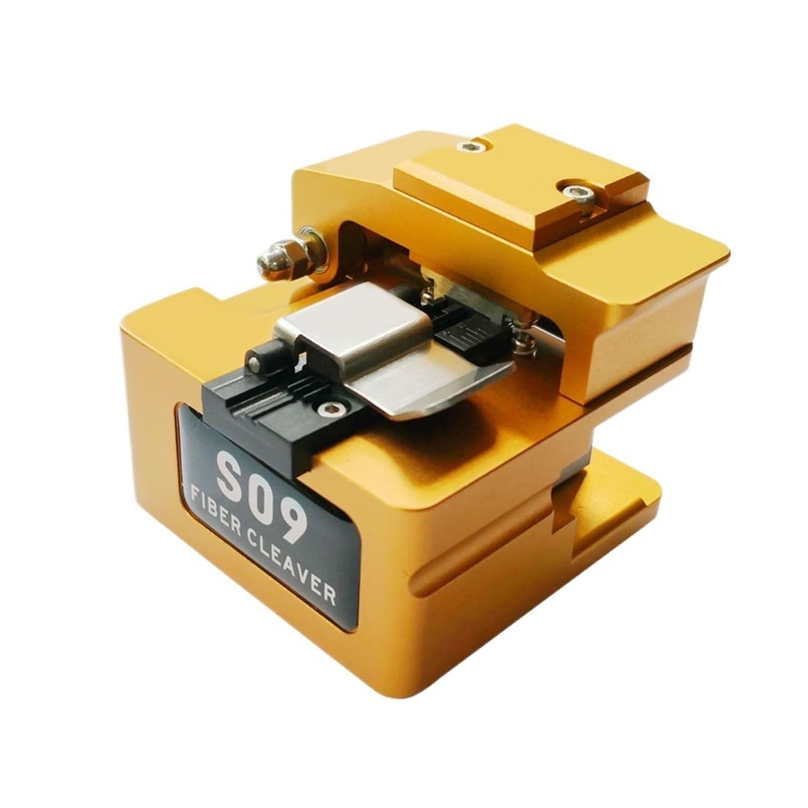 Optical Fiber Cleaver, S09 Fiber Cleaver Hot-melt Optical Cutting Knife Optic Cutter with Dust