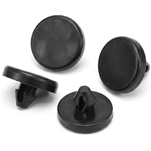 Brake Pedal Stop Pad, 4PCS Nylon Rubber Brake Light Switch Stopper, Replacement for EPC Fault Light Always On, Clutch Pedal Stopper Compatible with 90541-06036, Easy Install Black