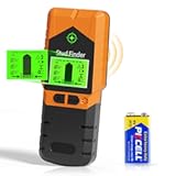 Stud Finder Wall Scanner - 6 in 1 Electronic Stud Finder with HD LCD Display and Smart Chip&comma; Stud Detector Beam Finders for the Center and Edge of Wood AC Wire Metal Joists Pipes &lpar;Orange&rpar;