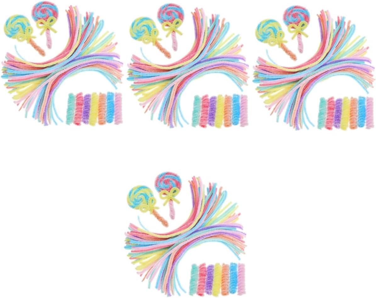 TEHAUX 1200pcs Pipe Cleaners Craft Stems Long Bendable Twisting Sticks for Decorations