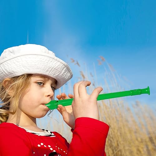 Miniatura 7 de Paquete de 3 grabadoras soprano de 8 agujeros, flauta descante con varilla de limpieza, estilo alemán para Chrildren niños, principiantes,